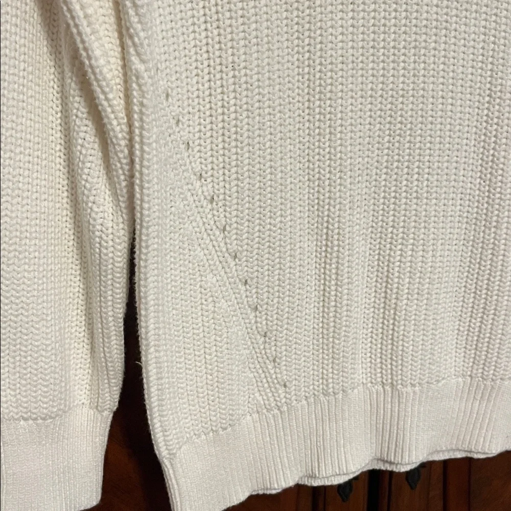Time and Tru Off White Knit Sweater - Picture 6 of 6
